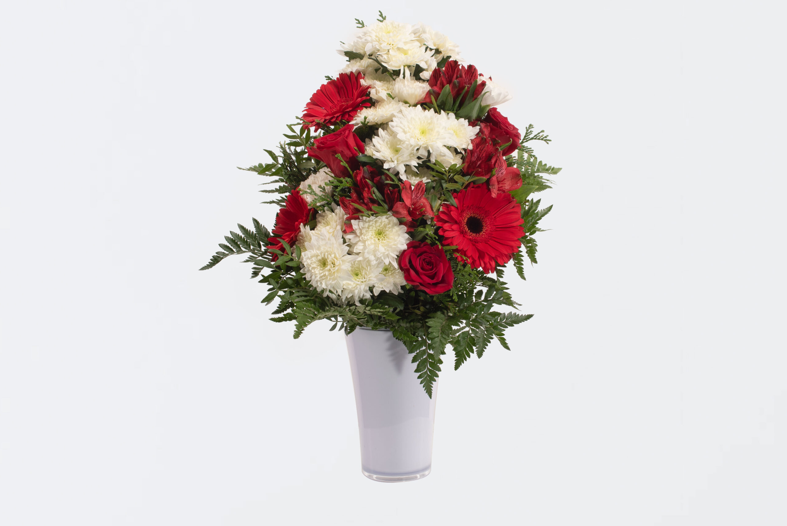 Ram de cementiri natural blanc i vermell.