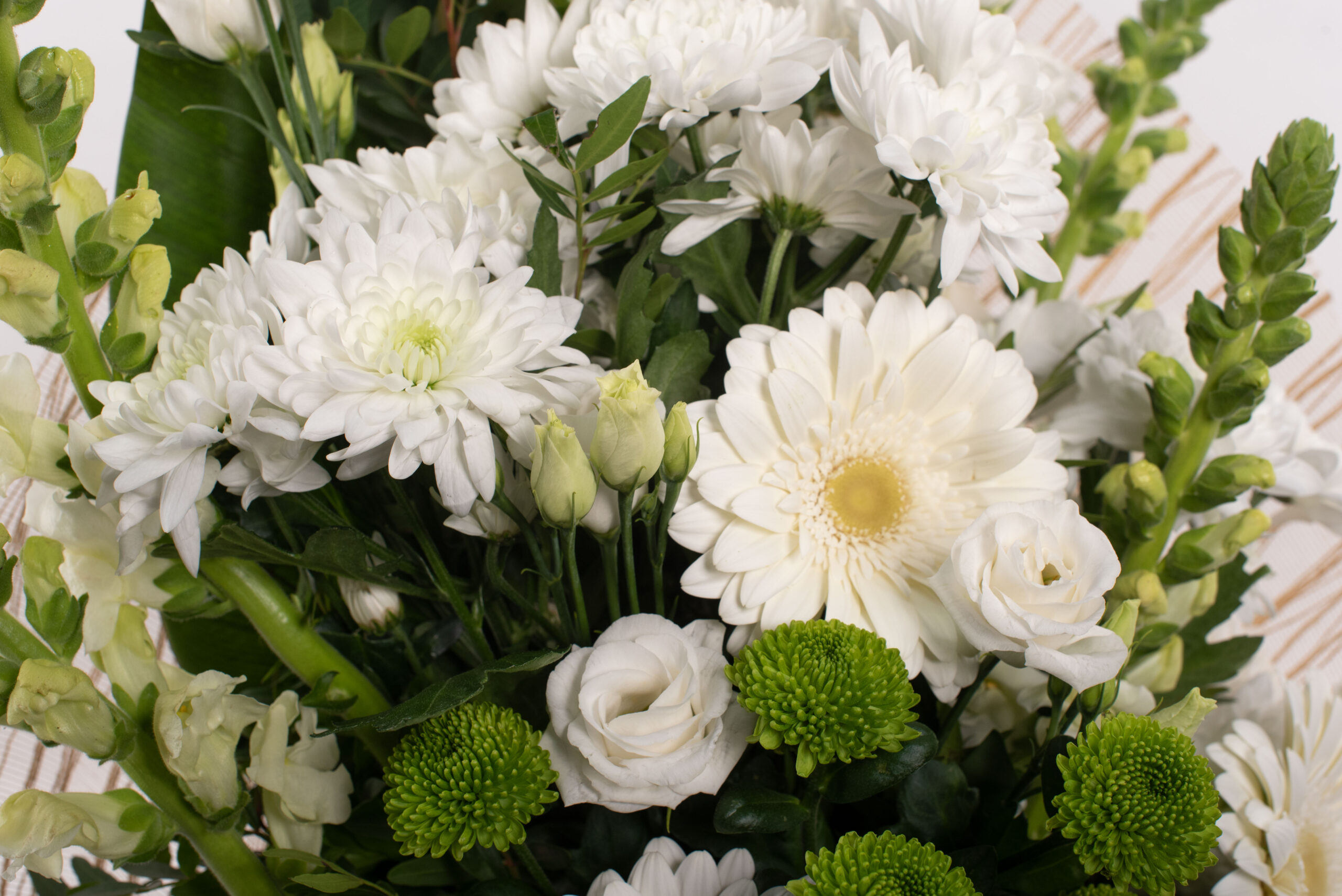 Ram mitjà blanc i verd