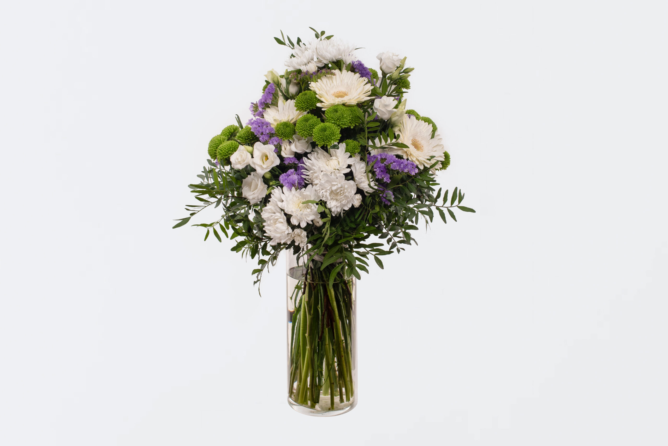 Ram mitjà blanc, verd i lila