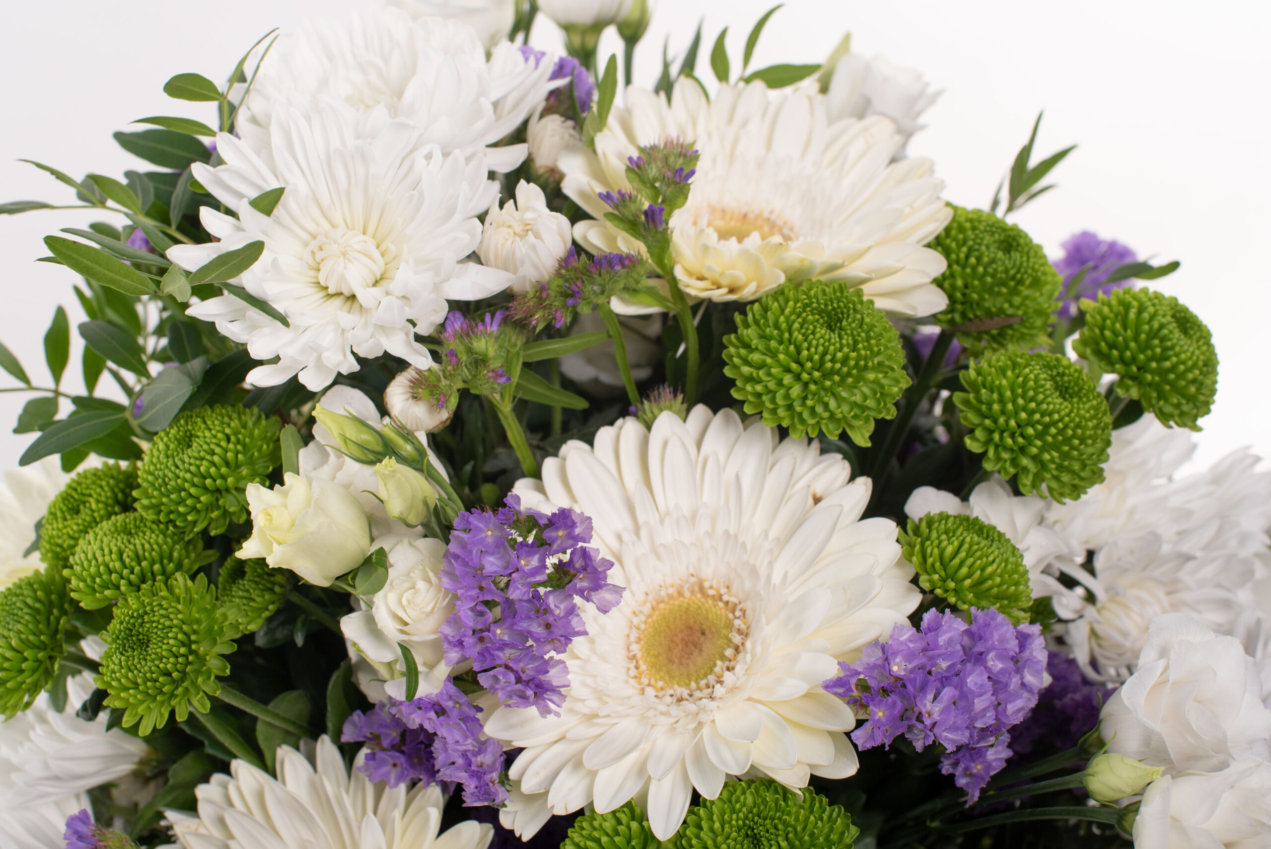 Ram mitjà blanc, verd i lila